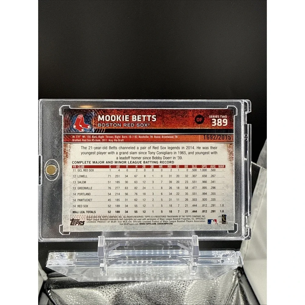 2015 TOPPS - Future Stars MOOKIE BETTS #389 Gold  /2015